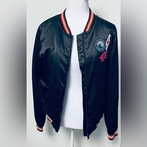 Roxy Varsity Retro Style Full Zip Up Jacket 
Size Medium